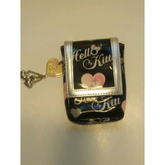 Vintage Hello Kitty Black Cell Phone Case With Charm 1976-2006 - Picture 1 of 7